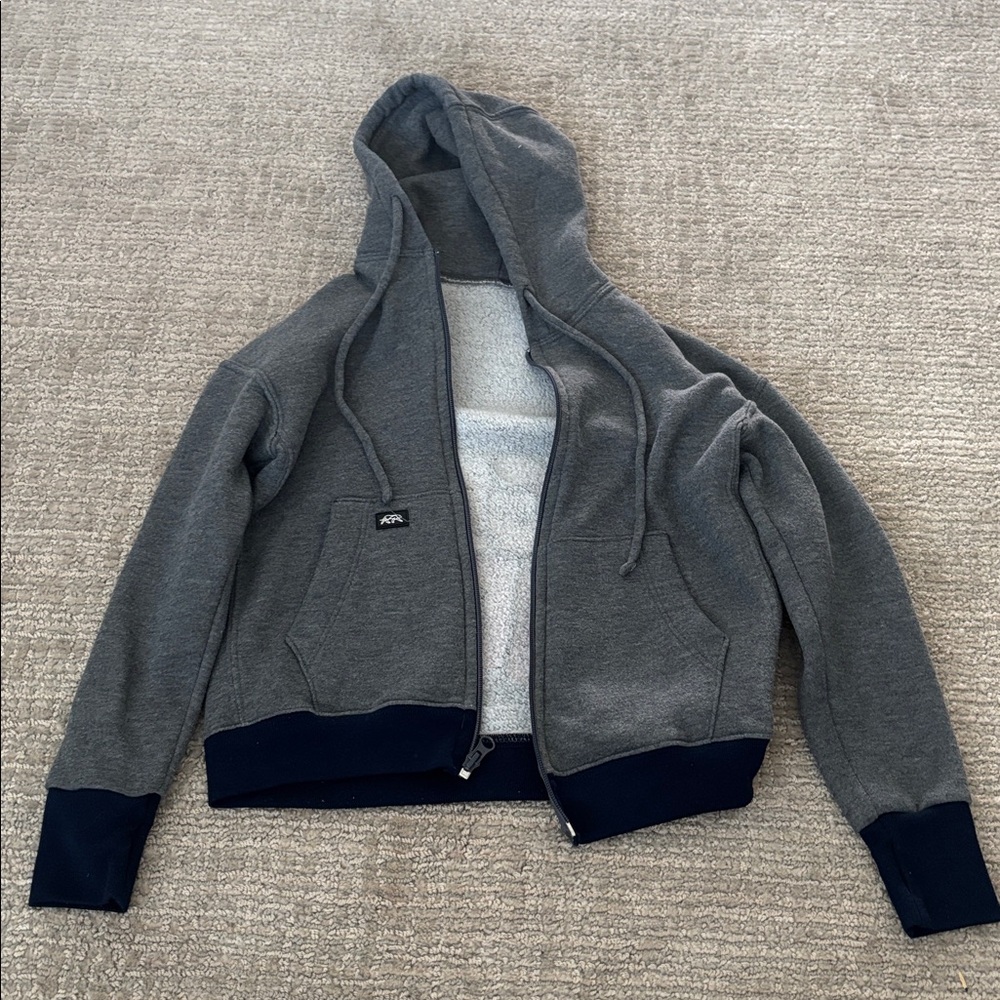 Kids Gray and Black Hoodie Jacket